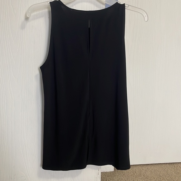 CHAUS new york Sleeveless Black Pearl Top in small size - Picture 4 of 6
